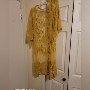 Yellow Lace Cardigan SHE DKY